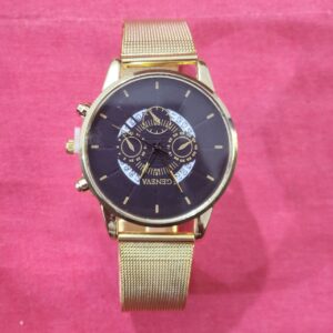 Fashion Cool Unique Digital Literal Multi Layer Dial Men Quartz Mesh Belt Watch